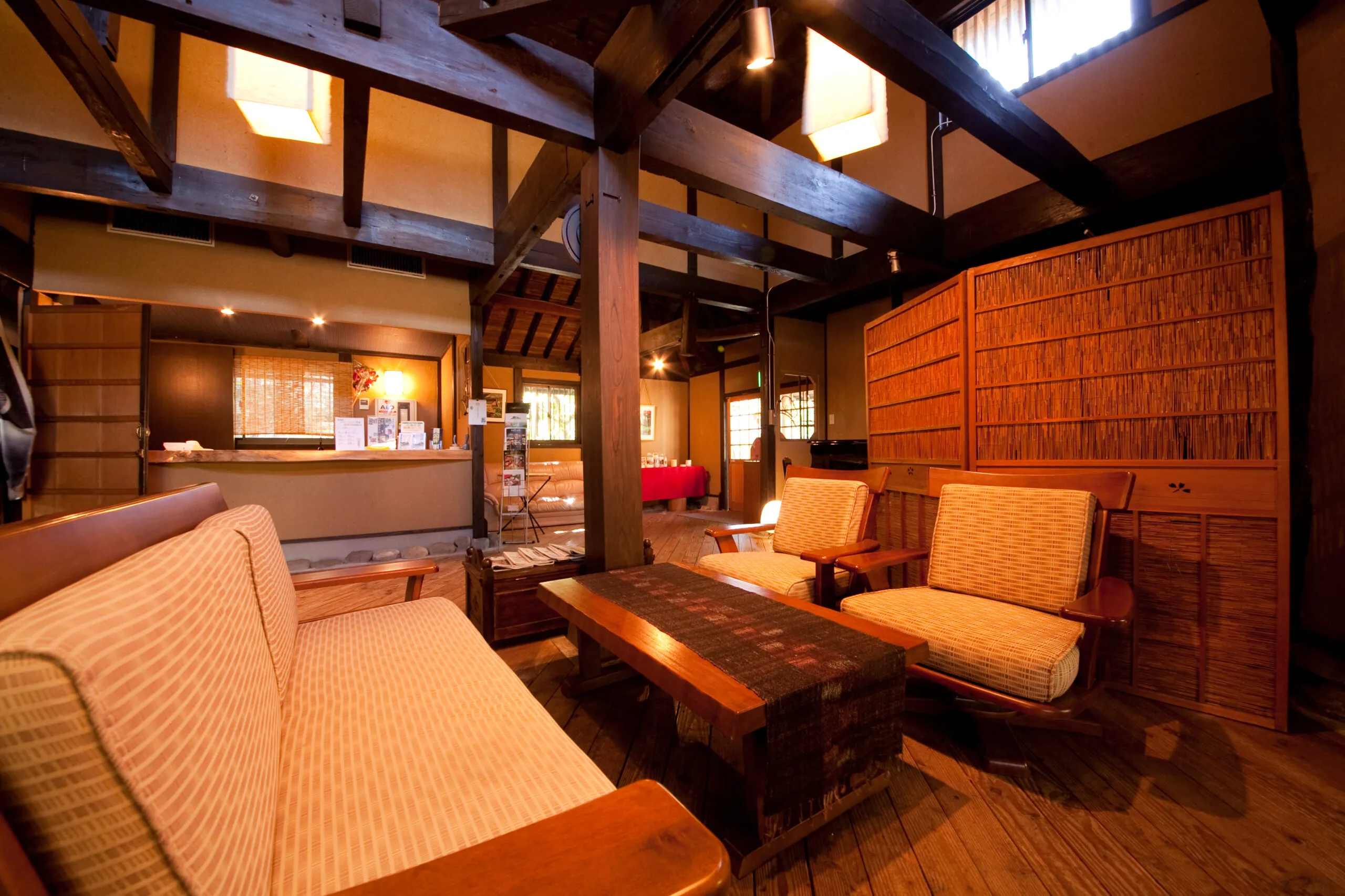 チェックインカウンターの様子